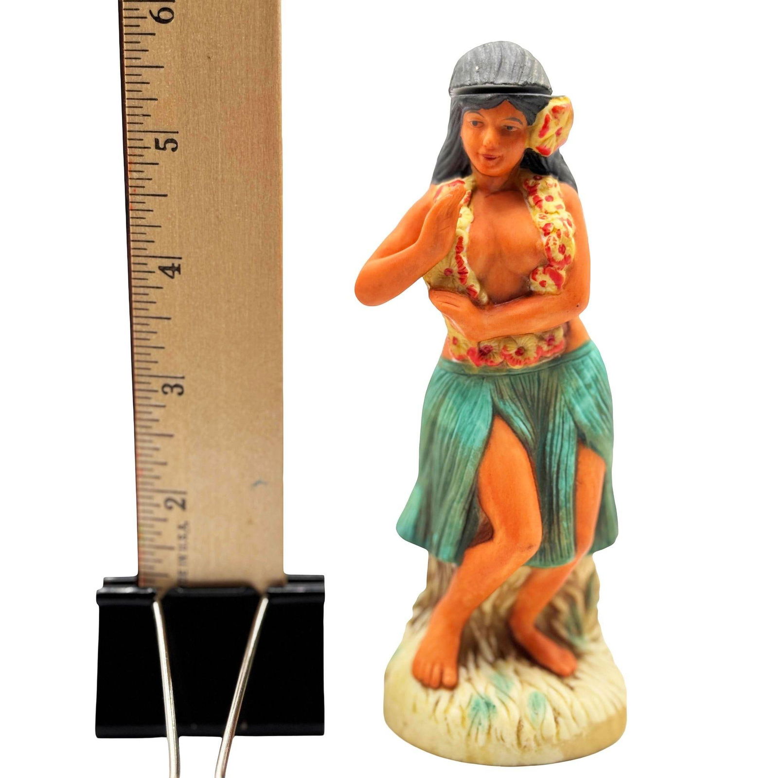 Hawaiian Distilleries Ceramic Hula Girl Dancer Rum Decanter Bottle 1976 - 14