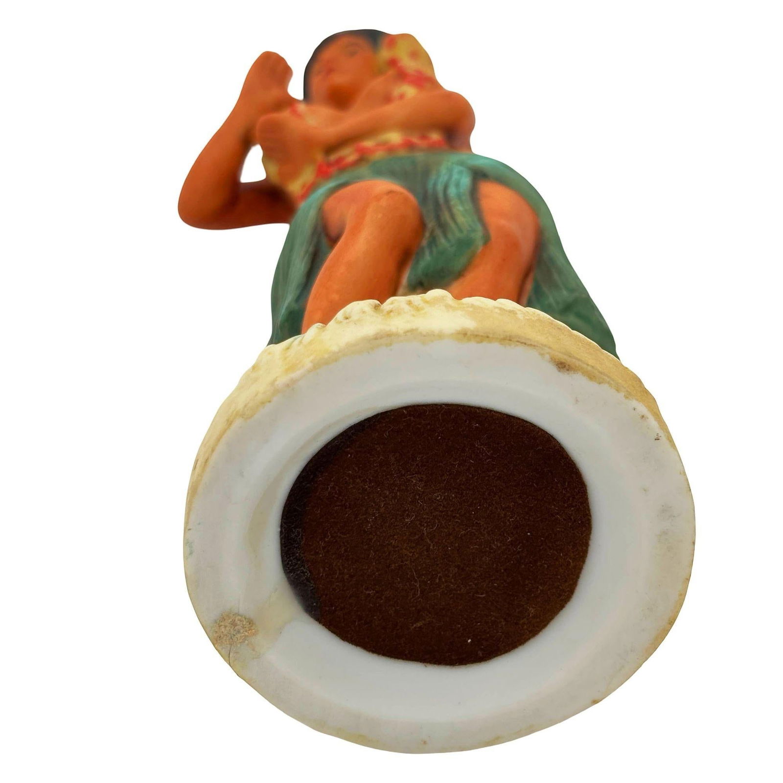 Hawaiian Distilleries Ceramic Hula Girl Dancer Rum Decanter Bottle 1976 - 5