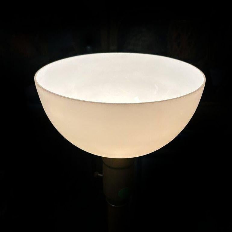 Restored Rattan & Mahogany Hourglass Side Table Torchiere Floor Lamp - 3