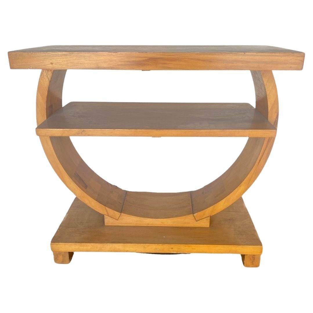 Art Deco Gilbert Rohde for Brown Saltman Geometric Side Table - 7