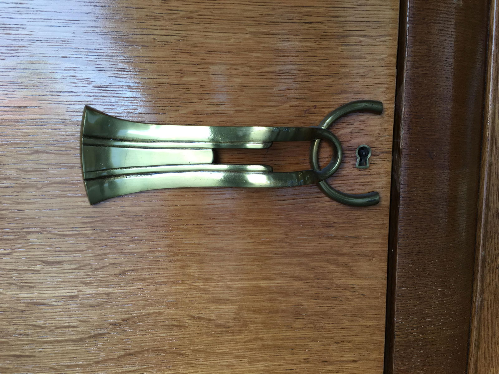 James Mont Style Sideboard with Carved Art Sculpture - 12