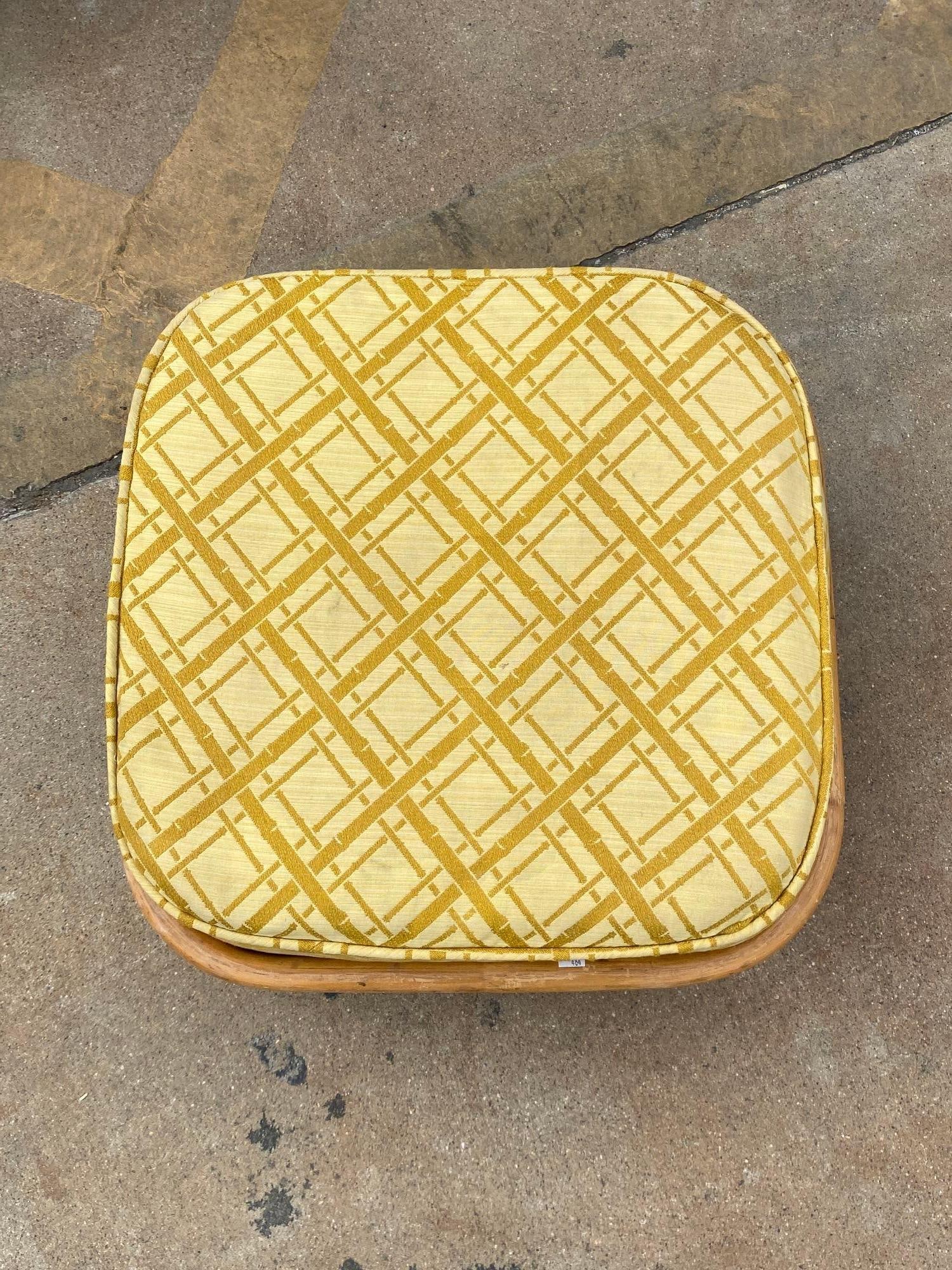 Restored 5-Strand Square Pretzel Rattan Chair & Sofa Livingroom Set - 3