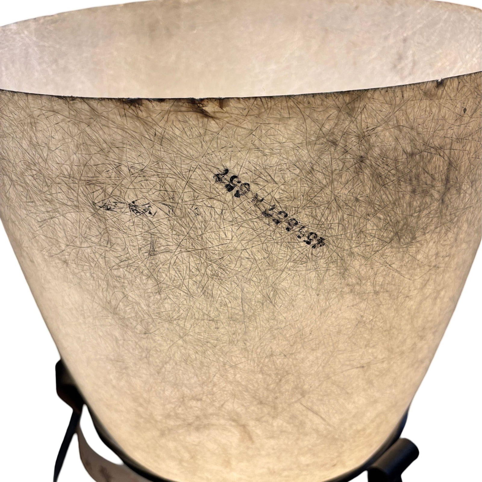 Large 2' 4" Mid Century Fiberglass Cone Shade Spanish Colonial Lamp - 12