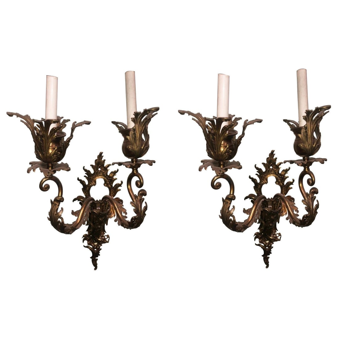 Italian Baroque Candelabra Style Wall Sconce, Pair - 14
