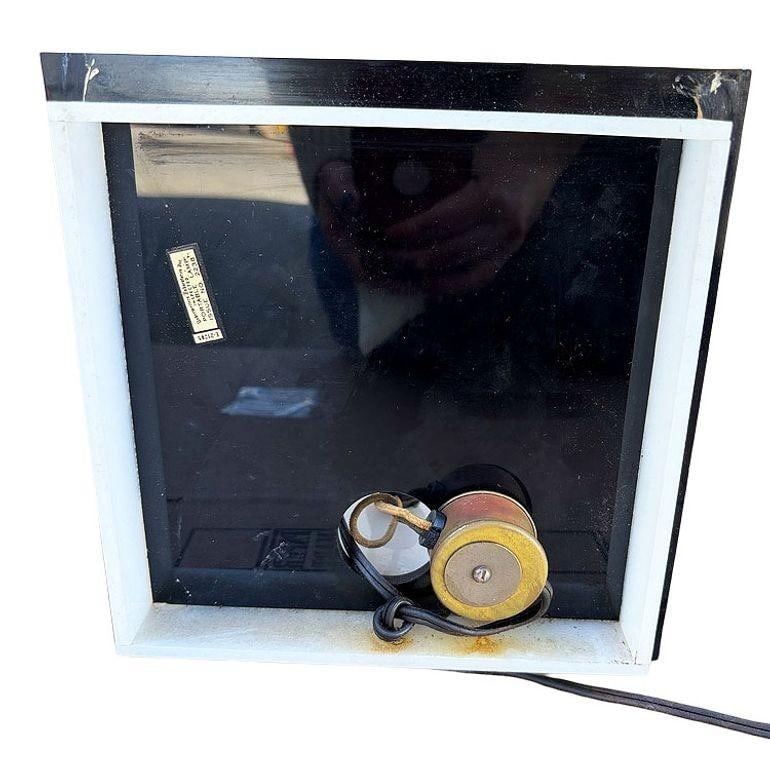 Mid-century Acrylic Hula Girl Midnight Palm Silhouette Table Lamp by Moss - 5