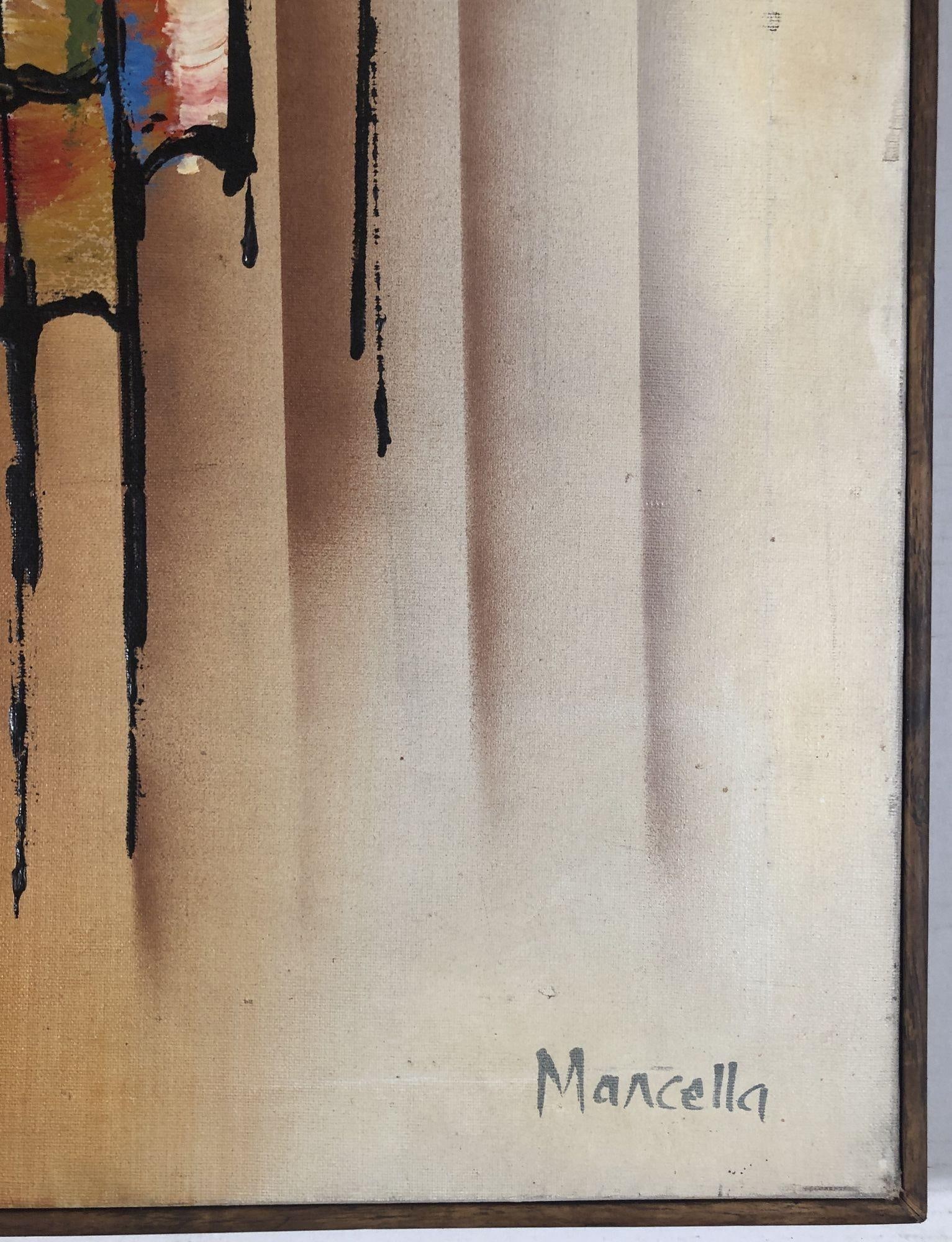 Large Abstract Oil Paining on Canvas by Marcella Doane - 5