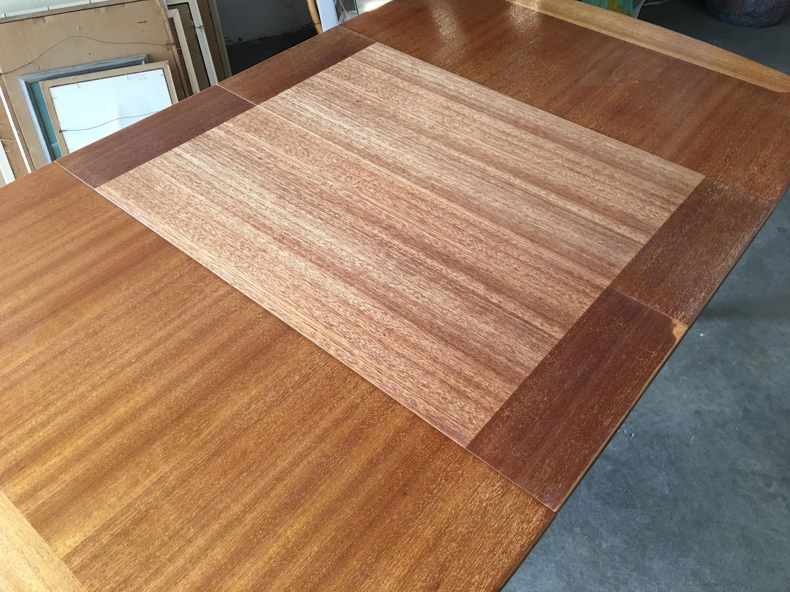 Brown Saltman Mahogany Extendable Dining Table by John Keal - 16