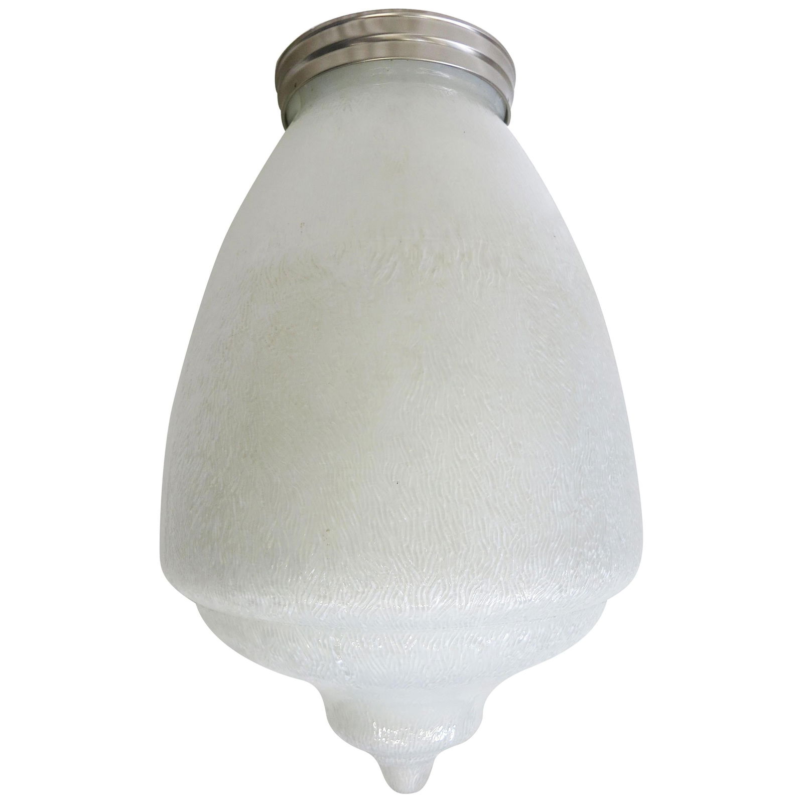 Tall Art Deco Acorn Ceiling Glass Globe Pendant - 2