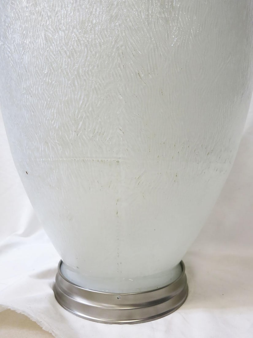 Tall Art Deco Acorn Ceiling Glass Globe Pendant - 5