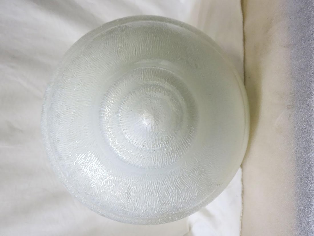 Tall Art Deco Acorn Ceiling Glass Globe Pendant - 6