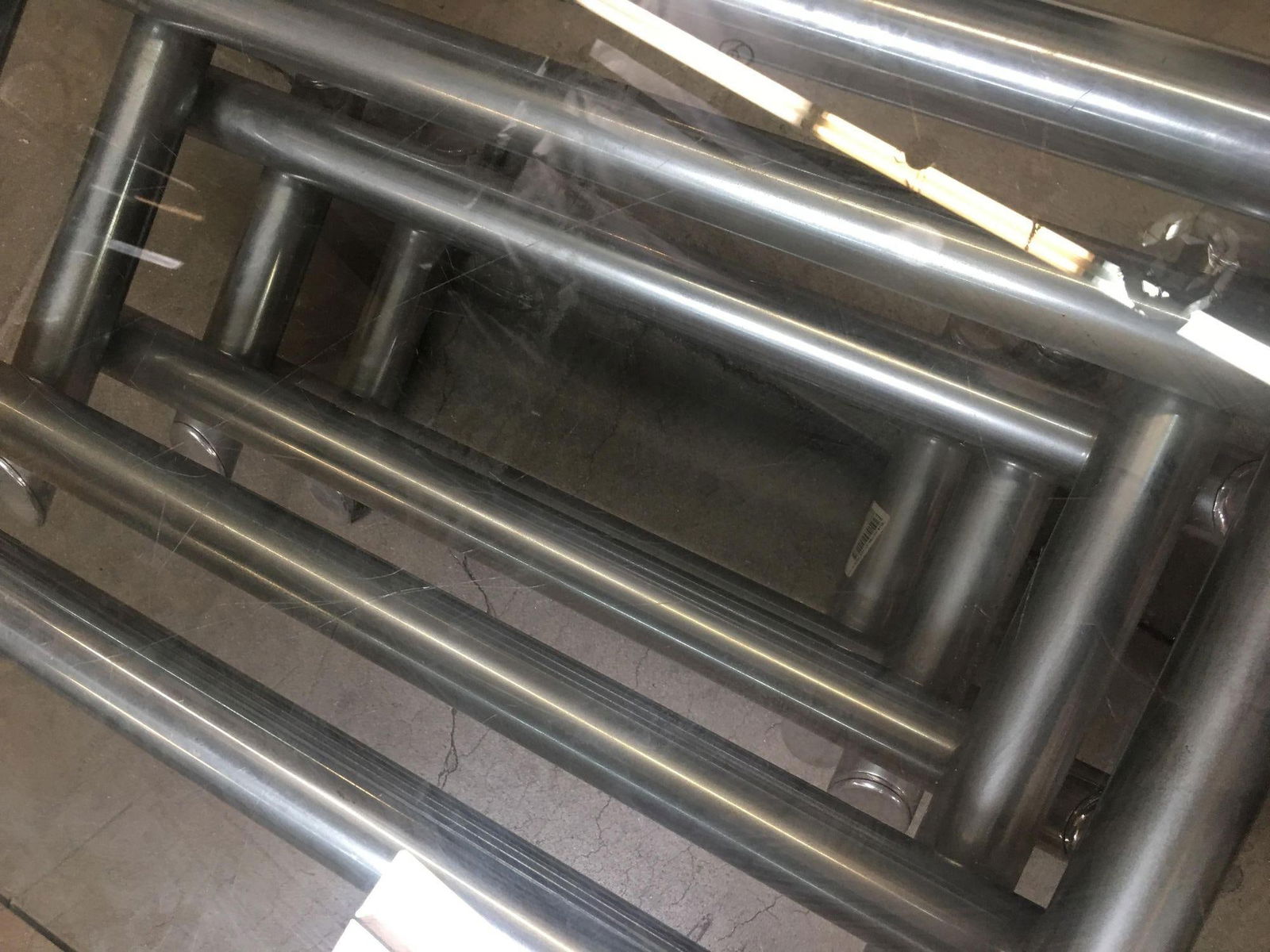 Willy Rizzo Style Modern Chrome Tubular Stacked Cocktail Table, France - 11