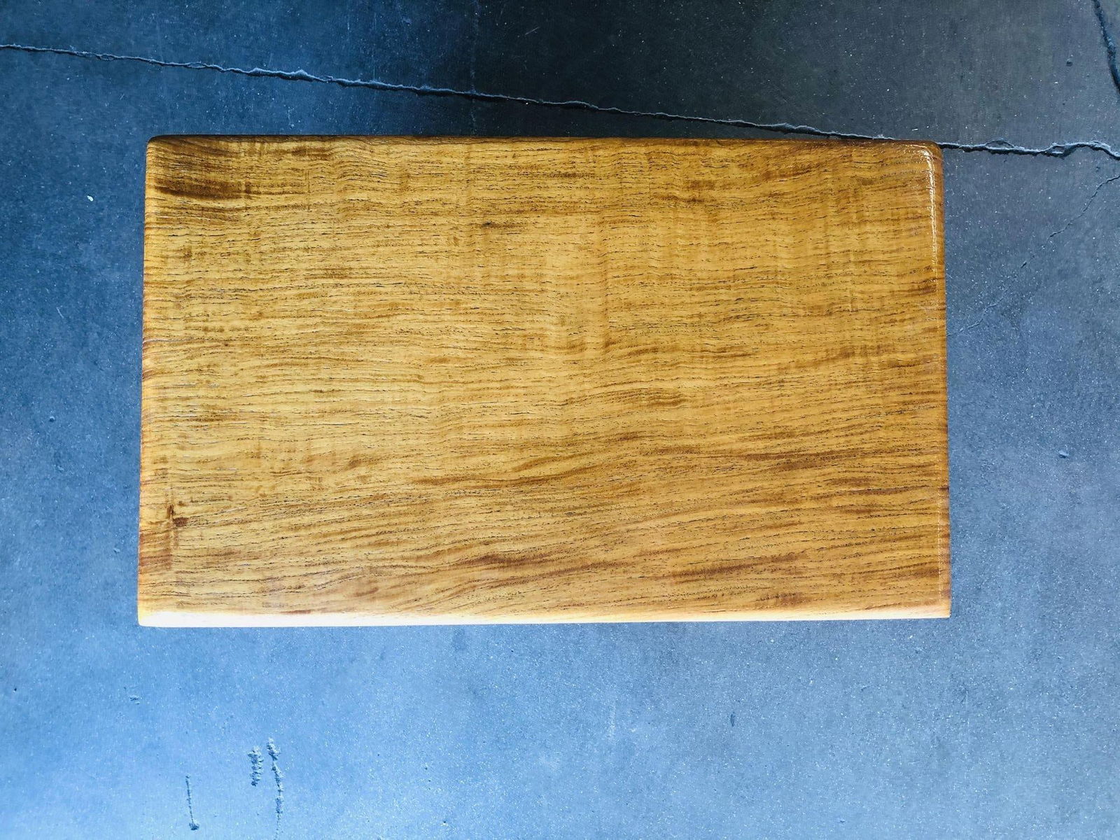 Restored Rattan "Harp" Side Table W/ Slat Underside - 5