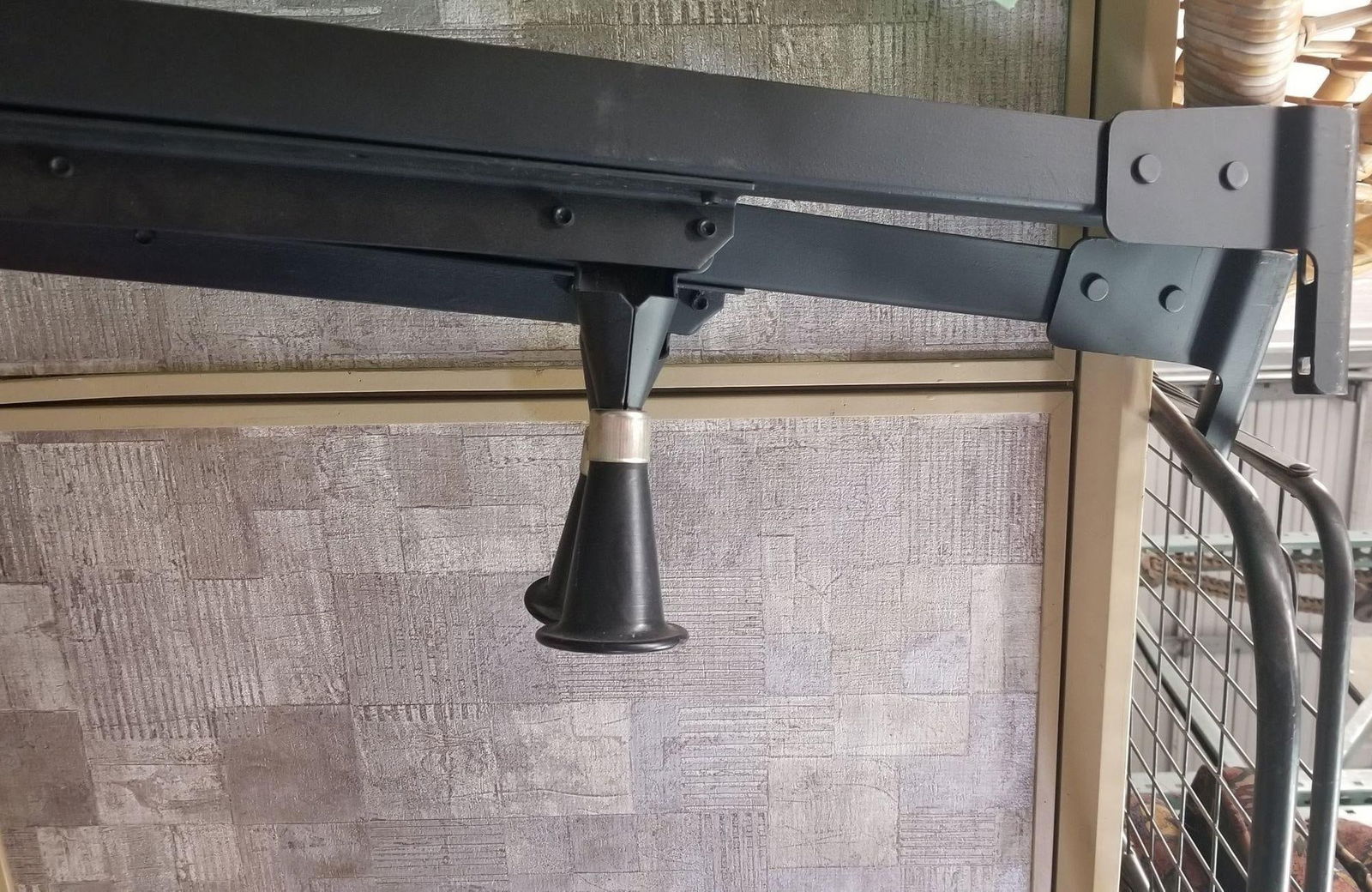 Pair of Mid-Century Restored 1948 Stacked Rattan Twin - Bed Frames Only - 12