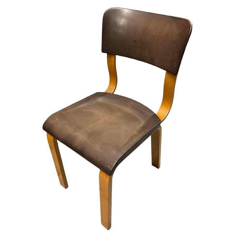 Art Deco Thonet Bentwood Dining Chair w/ Bakelite Seat - 8