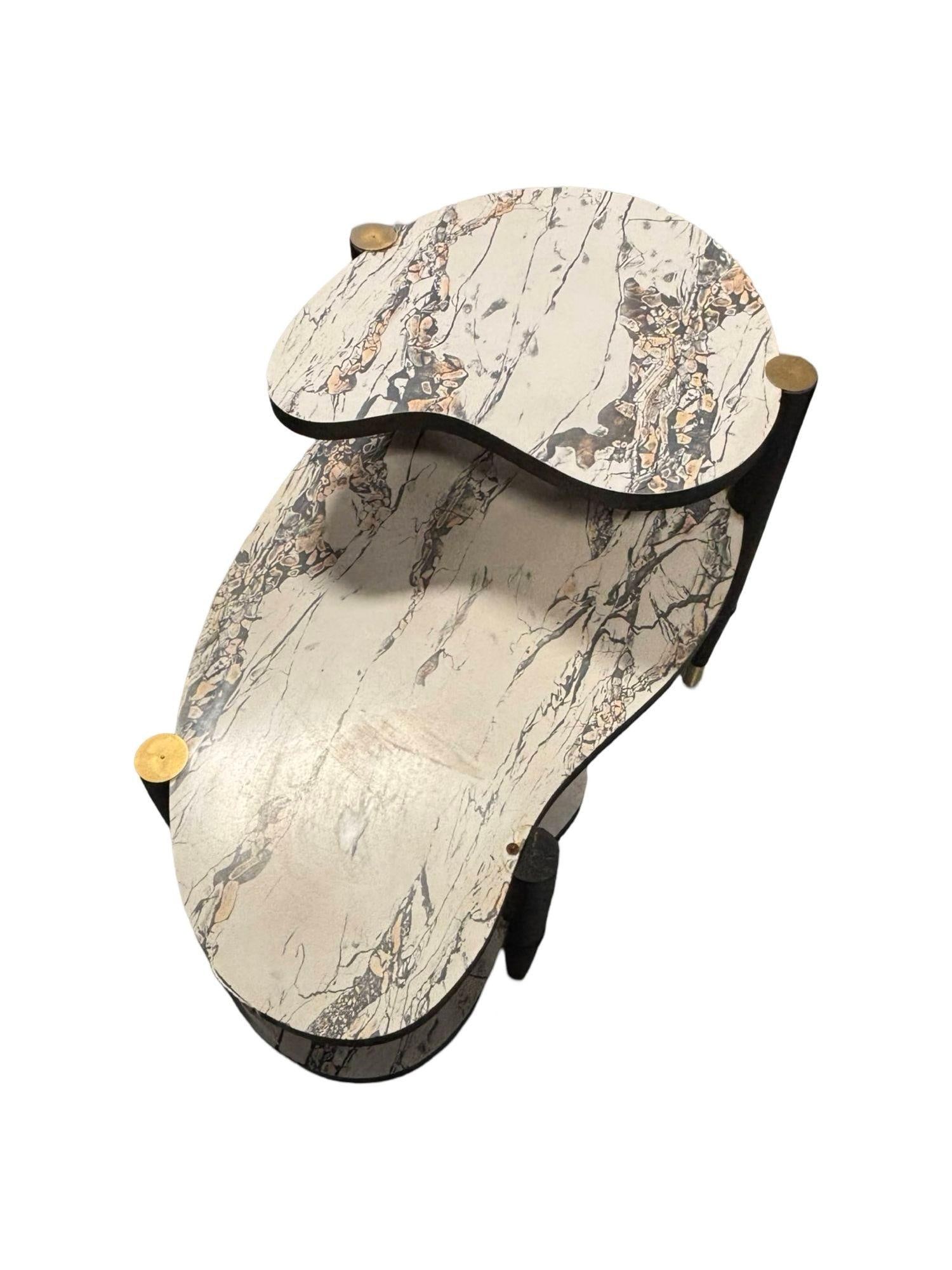 Mid-Century Modern Biomorphic Side Table with Formica Top - 8