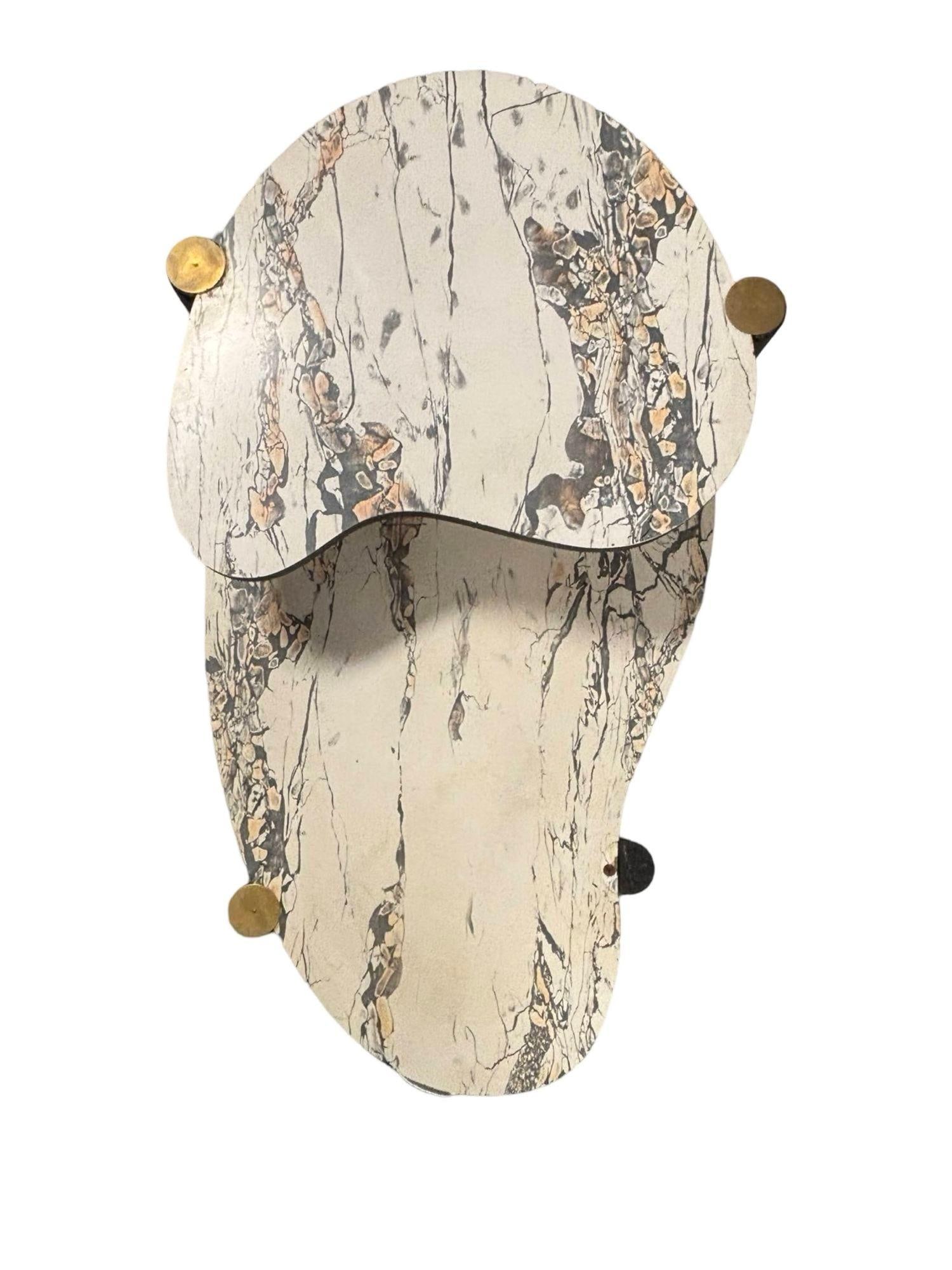 Mid-Century Modern Biomorphic Side Table with Formica Top - 9