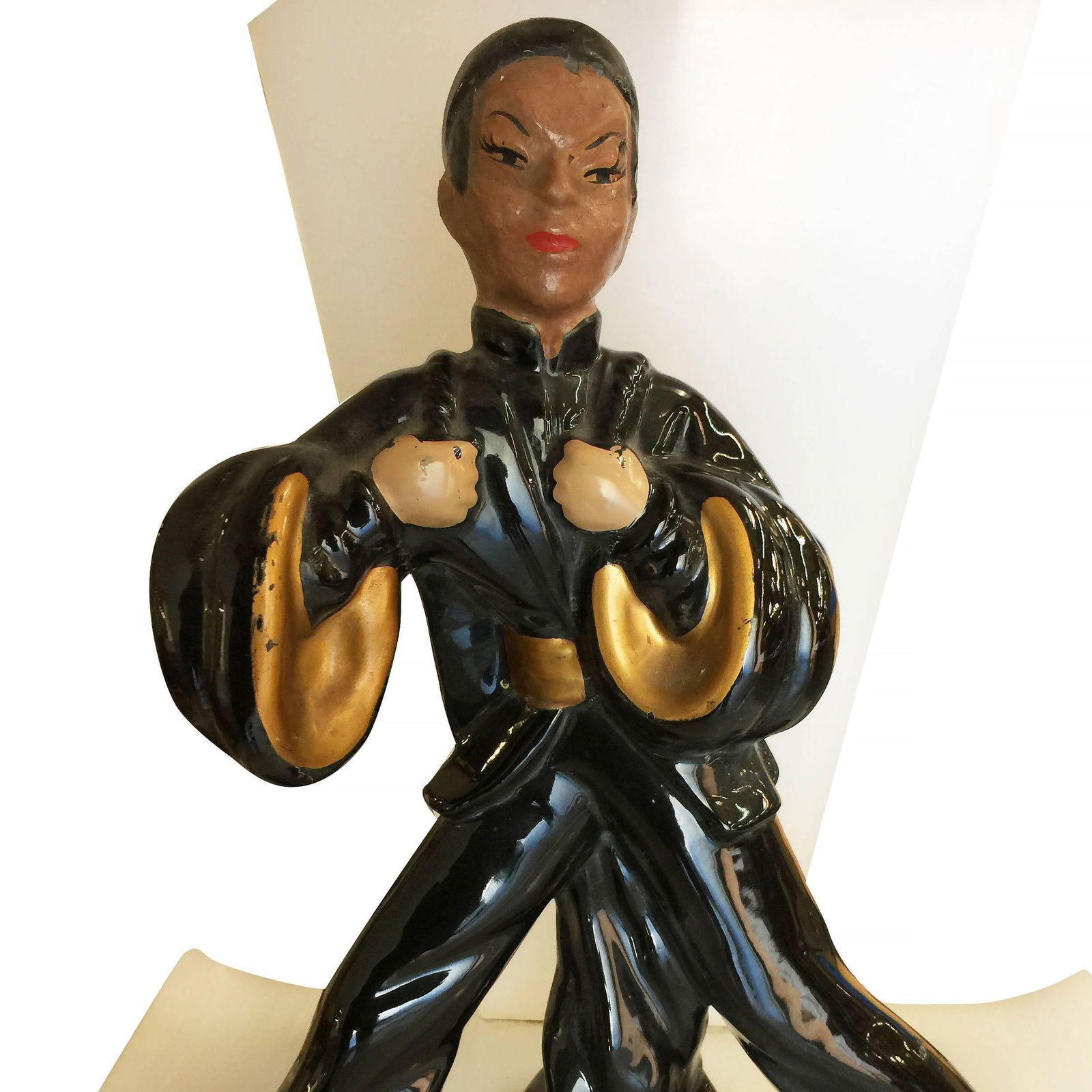 Midcentury Asian Inspired Lucite Sculptural Lamp by Moss - 3