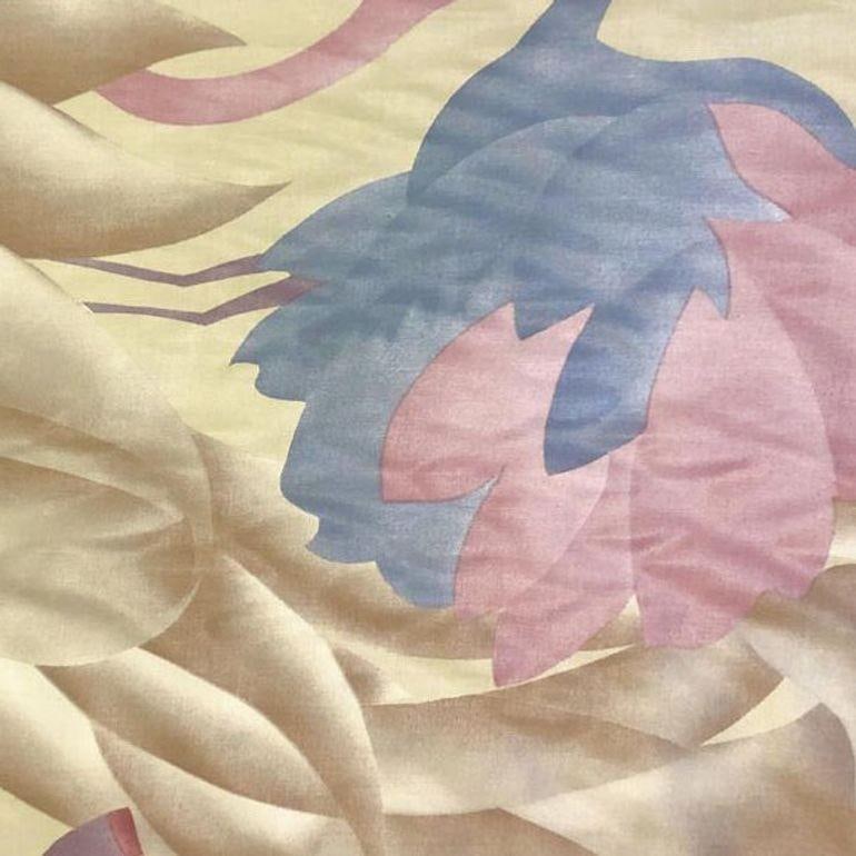 Modern Polished Cotton Fabric With Tropical Flamingo Design, 9 Yards Total - 6