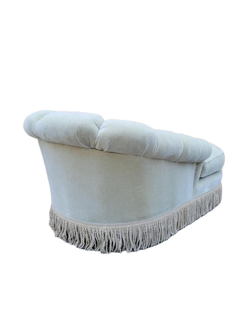 Vintage Marge Carson Style Channel Back Chaise Lounge Newly Reupholstered - 7