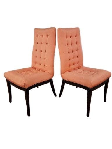 MCM High Back Button Tufted Dining Chairs by Directional - 12 - 2