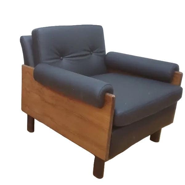 MCM Percival Lafer Style Rosewood Club Chair Newly Reupholstered - 2