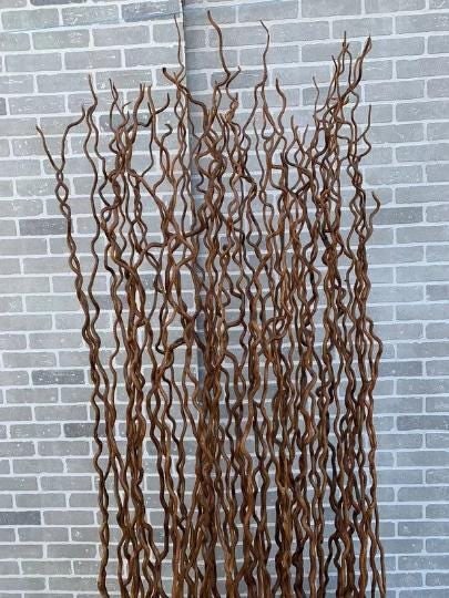 Vintage Rustic Industrial Willow Branches in Planter Box Screen/Room Divider Separator - 3