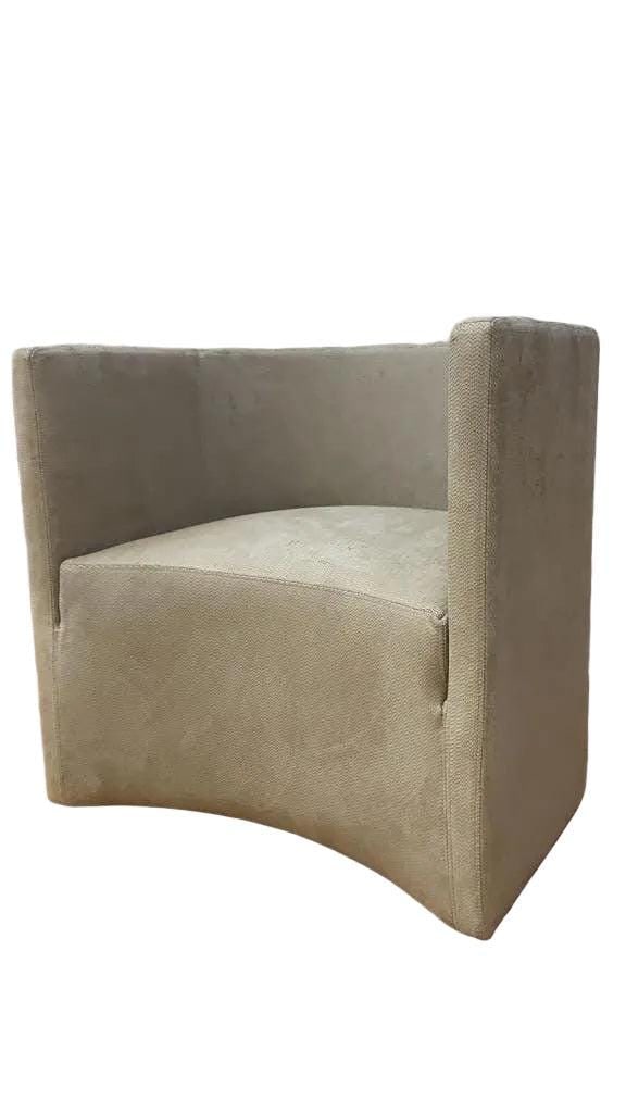 Vintage Barrel Back Lounge Chairs Newly Reupholstered - Pair - 4