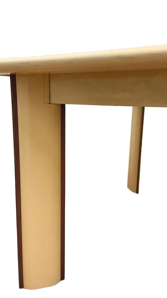 MCM Cream Lacquered Table by Roche Bobois - 2