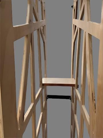 Postmodern Wood Bookshelf/Etagere by Shiner International - 4