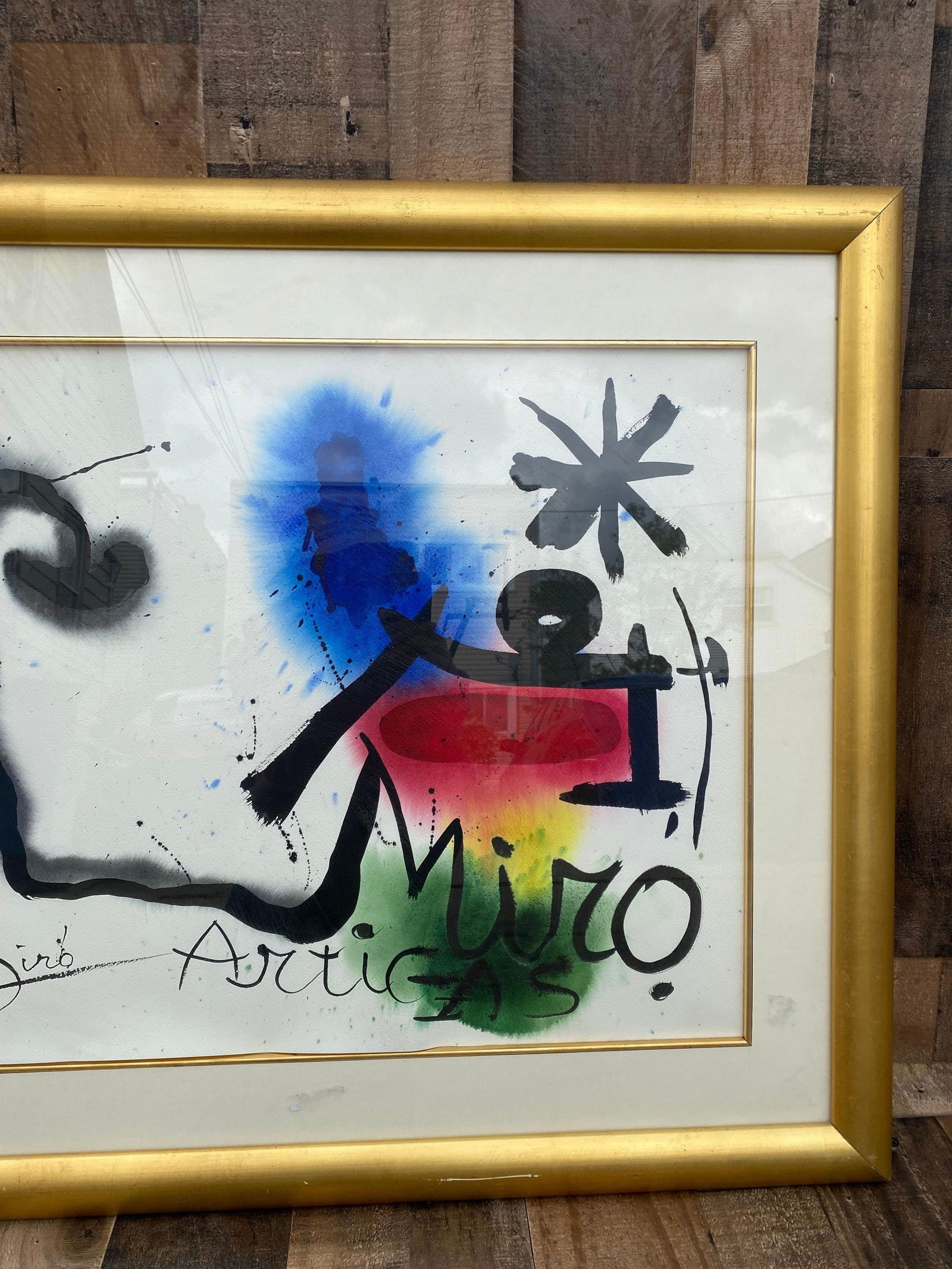 Vintage Framed and Signed Joan Miro Lithograph “La Danse Nupitale” - 3