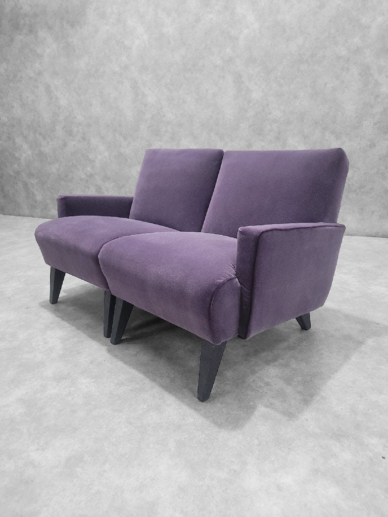 Mid Century Modern Jens Risom Split Single Arm Lounge Chairs- Set of 2 - 5