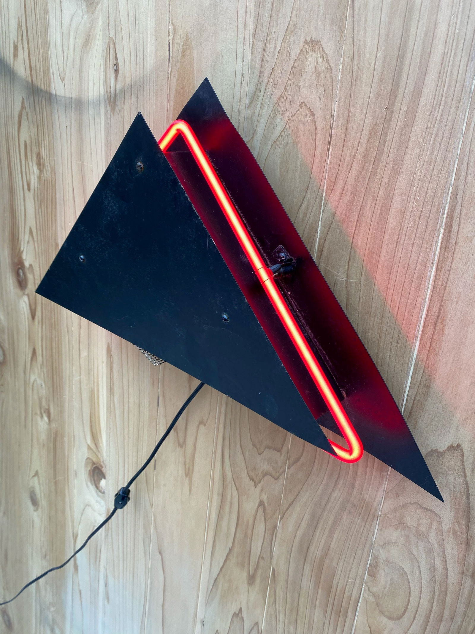 Postmodern Rudi Stern Sculpture & Torchiere Wall Sconce Let There Be Neon - Pair - 3