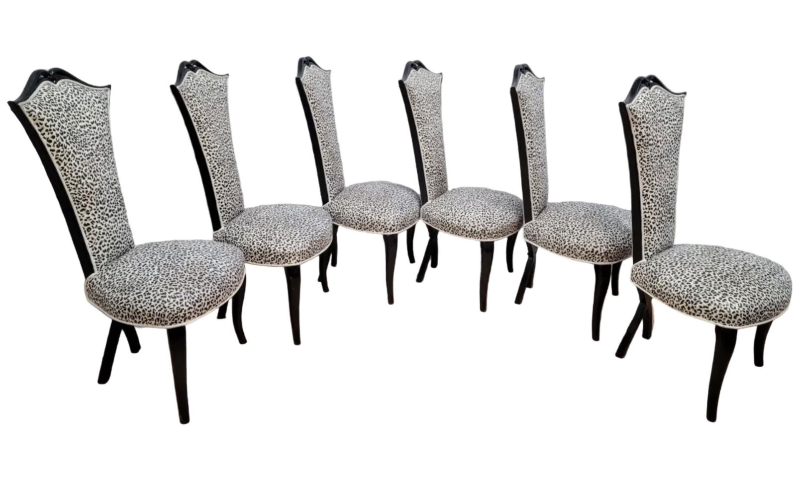 French Art Deco–Style Dining Chairs Inspired by Christopher Guy - Set of 6 - 3