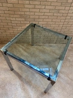 Mid Century Modern Herman Miller Glass Dining Table and 4 Chairs Newly Upholstered - 5