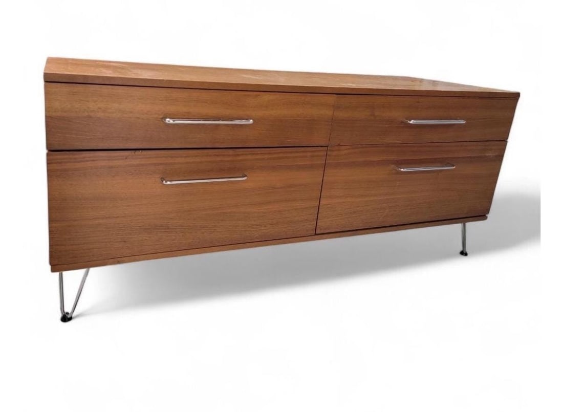 Mid Century Modern George Nelson Style Chest of Drawers Credenza Cabinet (1 of 4)