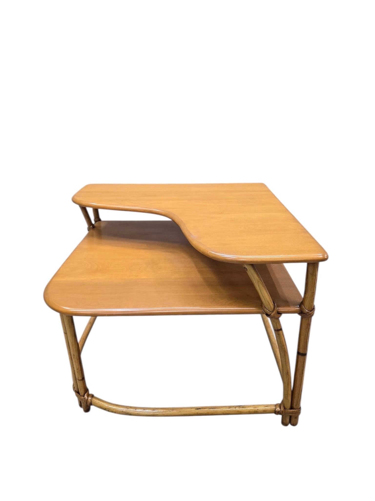 MCM Coastal L Shaped Side Table by Heywood Wakefield "Ashcraft“ - 3