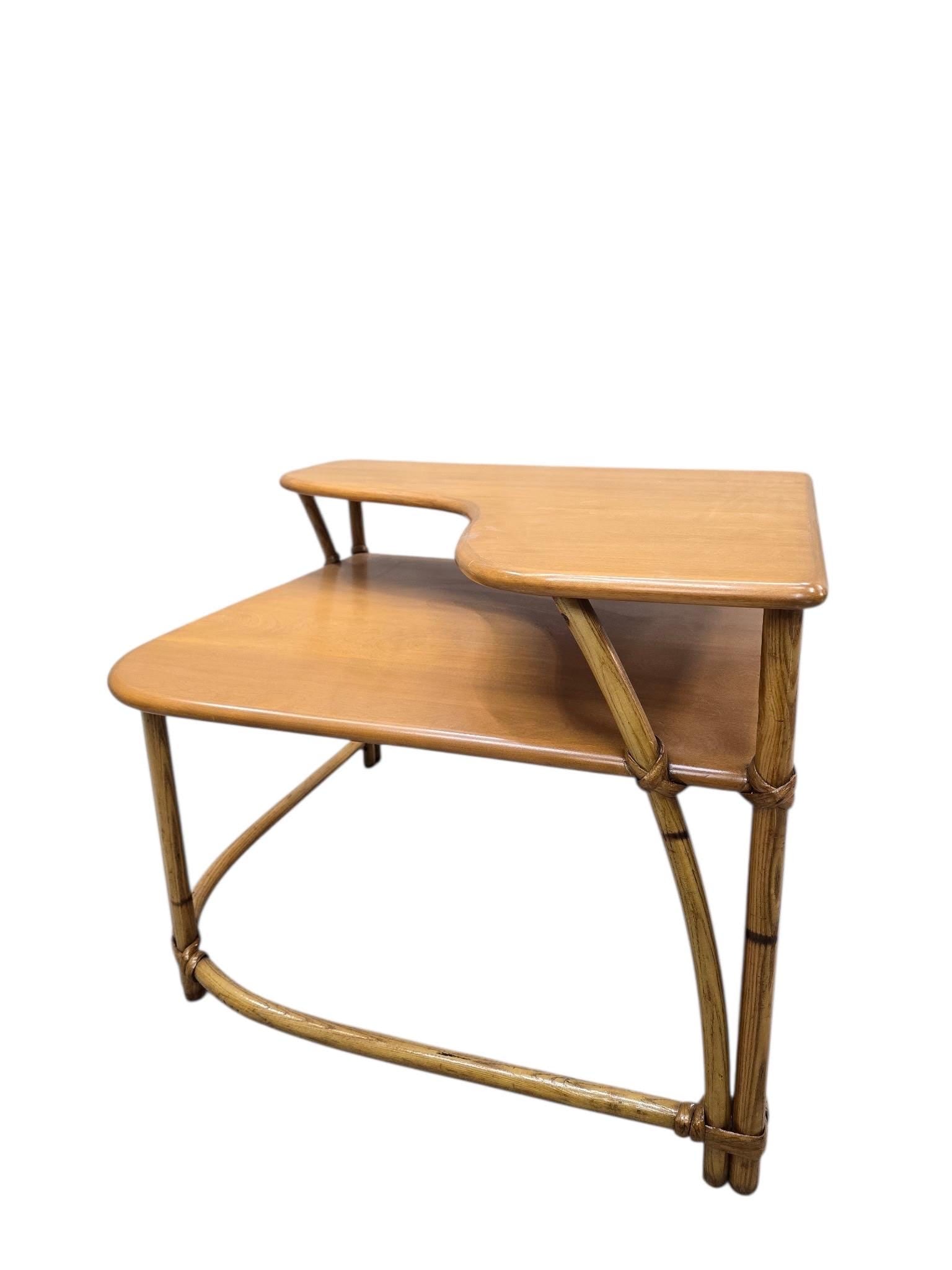 MCM Coastal L Shaped Side Table by Heywood Wakefield "Ashcraft“ - 6