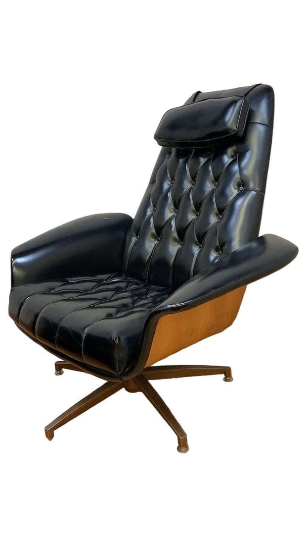 MCM George Mulhauser Mr. Chair Lounge Chair & Ottoman - 4