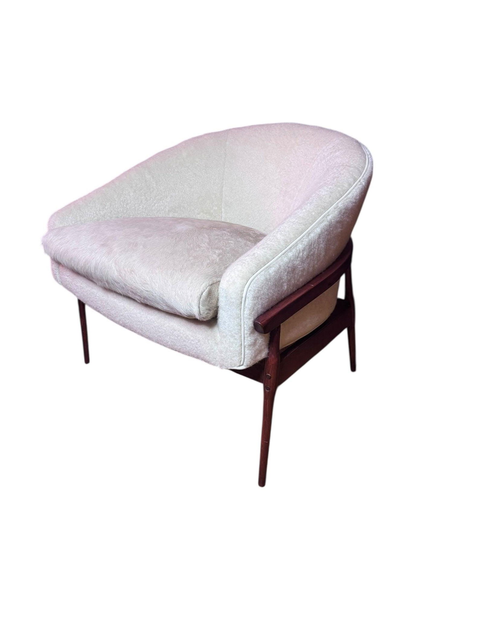 MCM Lawrence Peabody Low Barrel Back Lounge Chair Newly Reupholstered (1 of 8)