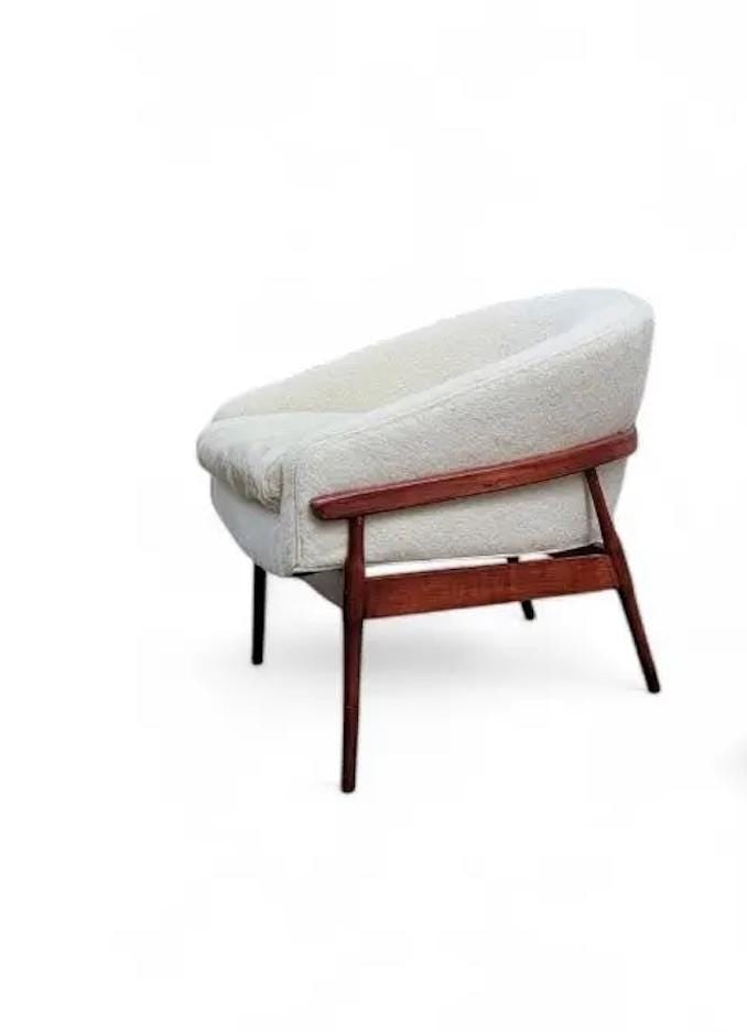 MCM Lawrence Peabody Low Barrel Back Lounge Chair Newly Reupholstered - 4