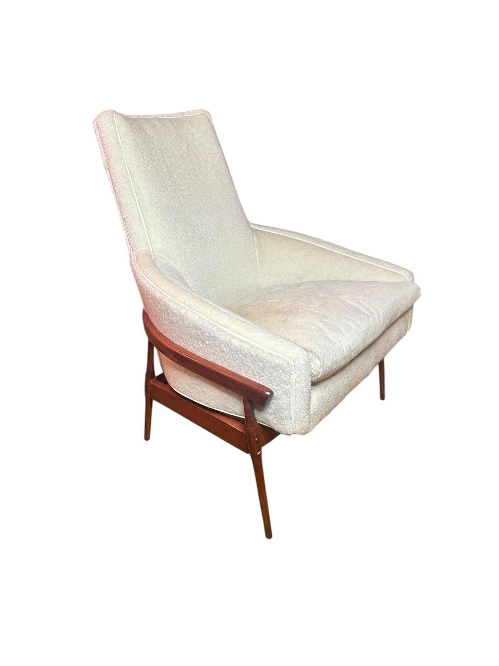 MCM Lawrence Peabody High Back Lounge Chair Newly Reupholstered (1 of 8)