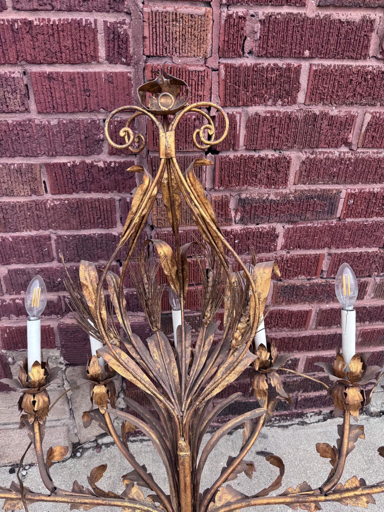 Hollywood Regency Toile 7 Light Wall Sconce - 3