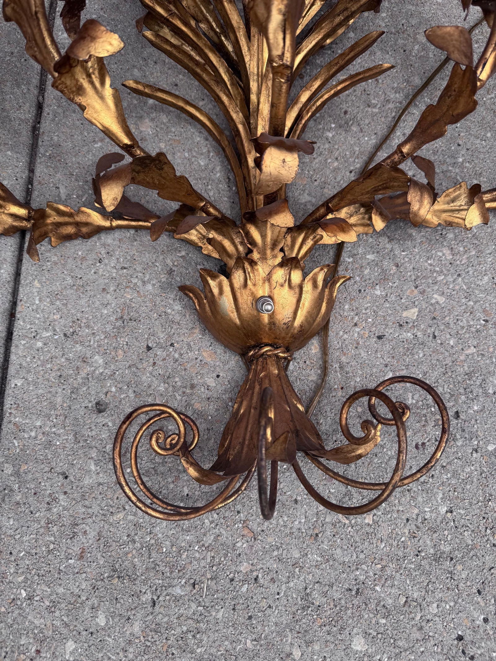 Hollywood Regency Toile 7 Light Wall Sconce - 6