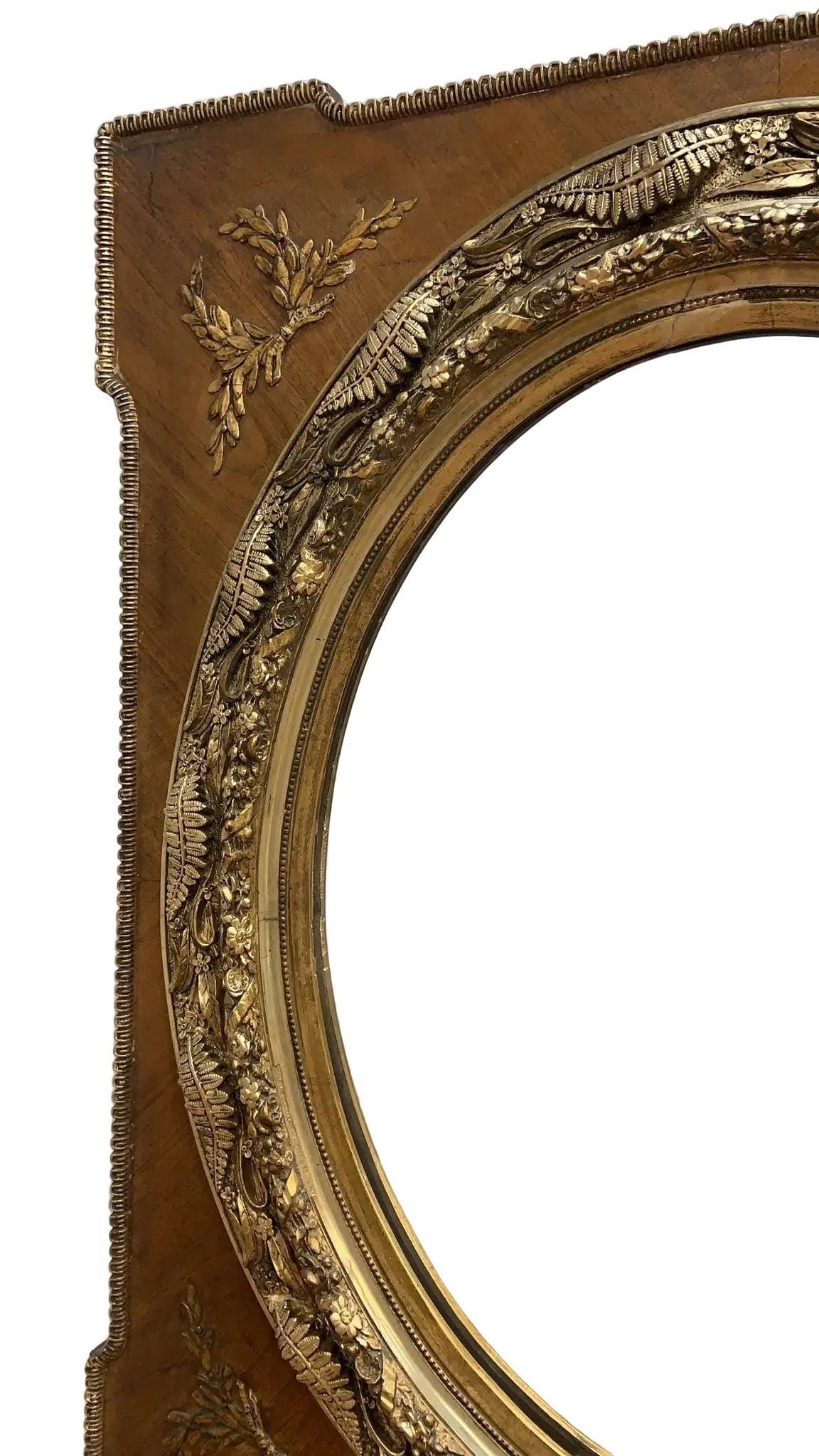 Antique French Napoleon III Style Wall Mirror - 3