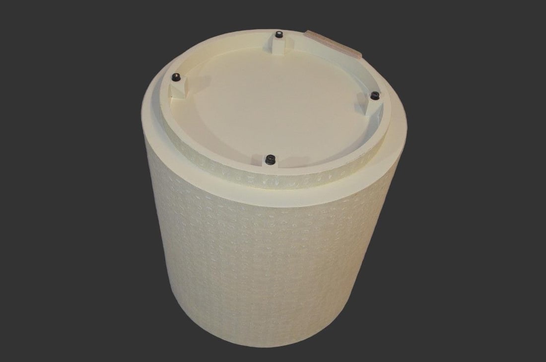 Jordan Side Table in Cream Faux Turtle by Made Goods - 3