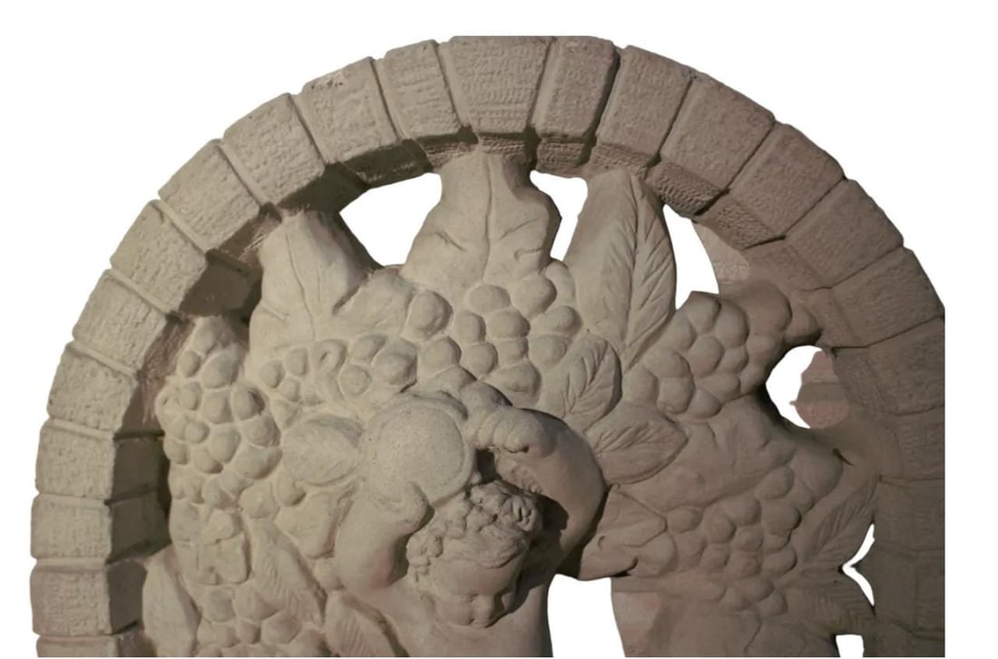 Vintage Arched Cherub Wine Harvest Wall Plaque Wall Decor Indoor Outdoor - 4