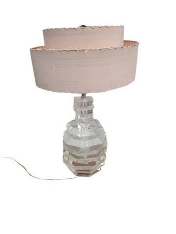 MCM Lucite Table Lamp (1 of 3)