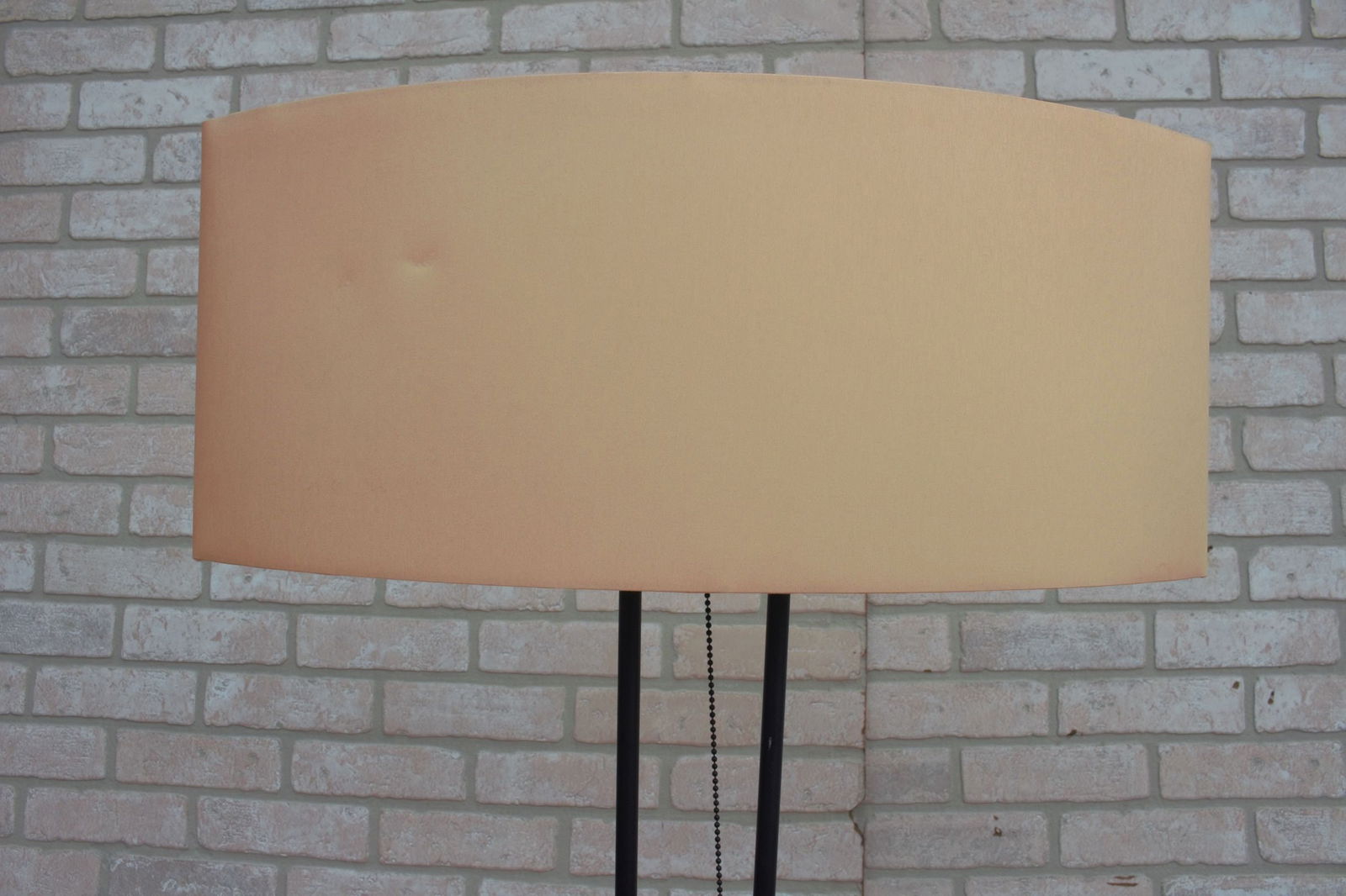 Mid Century Modern Black Iron Floor Lamp with Shade - 4