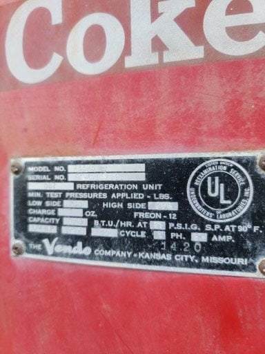 Vintage Coca-Cola Vendo 83 Pop Bottles Soda Machine - 8