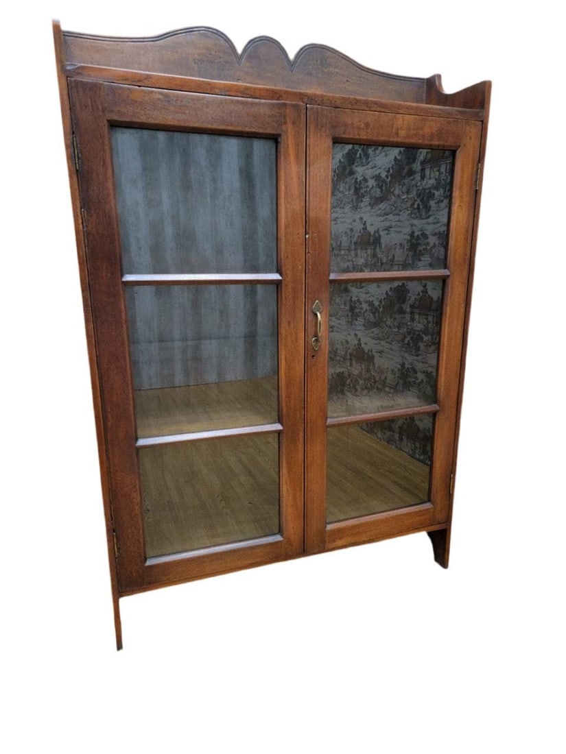 Vintage Thai British Colonial Teak and Glass Display Cabinet (1 of 8)
